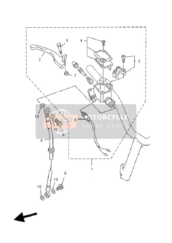 Yamaha YN50R NEOS 2011 Front Master Cylinder for a 2011 Yamaha YN50R NEOS